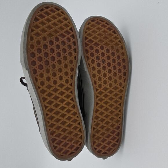 Vans Boy's Atwood Textile Walnut/Grey low skate shoes size 3 - Picture 6 of 8